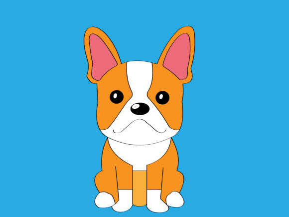 Cute Dog Vector Illustration - 06