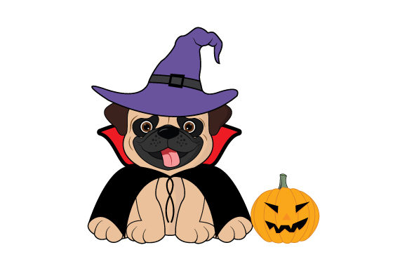 Cute Dog with Halloween Costume