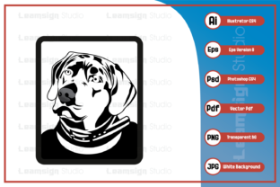 Dog Head Logo Character