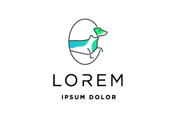 Dog Logo Template Vector Illustration