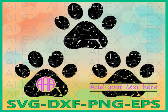 Dog Paws Grunge