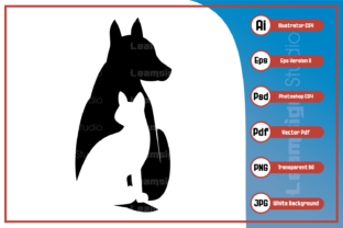 Embroidery Design Review: Silhouette Illustration Dog and Cat Desi