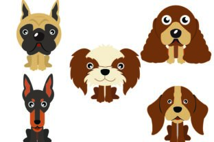 Flat Dog Design Bundle 5