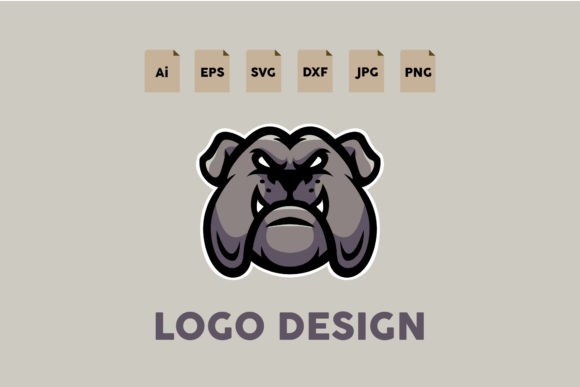 Logo Animal Dog Grey