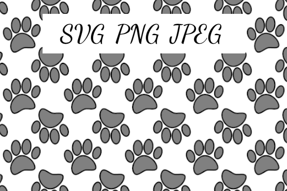 Up and Down Dog Paw Prints